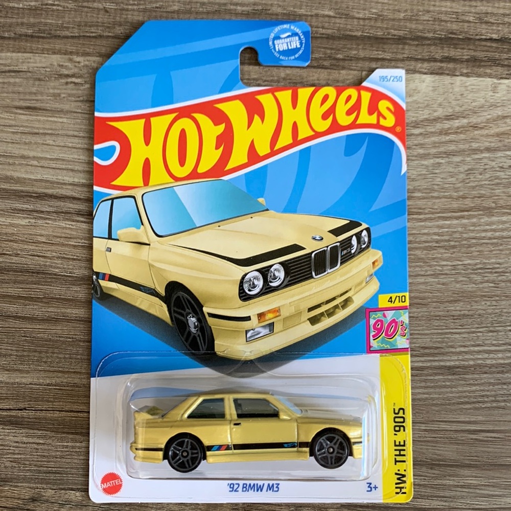 Hot Wheels 92 BMW M3 Hw 90s Hotwheels Beamer Yellow Car Mainline 2024 New